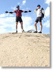 Tom and Raphael on the Slick Rock Trail