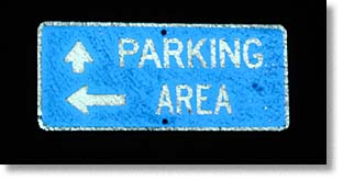 Screwy parking sign
